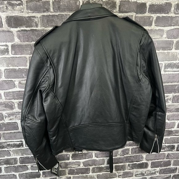 NWT FMC Superstar Men's Motorcycle Leather Jacket - Picture 11 of 16